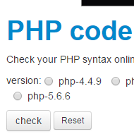 PHP Syntax Checker